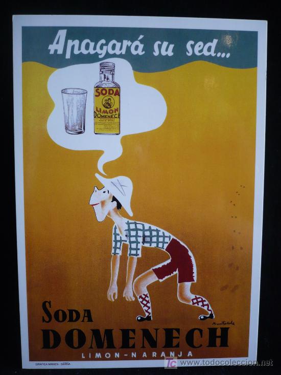 Postales: SODA DOMENECH. SIN CIRCULAR. - Foto 1