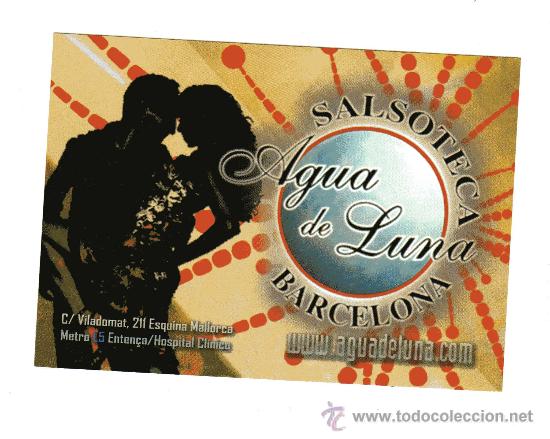 Postales: SALSOTECA AGUA DE LUNA BARCELONA - Foto 1