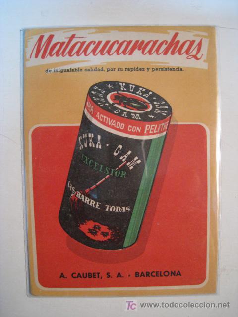 MATACUCARACHAS EXCELSIOR. A. CAUBET. POSTAL PUBLICIDAD