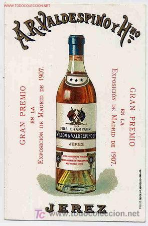 Cartoline: PUBLICIDAD VALDESPINO JEREZ FINE CHAMPAGNE PREMIO 1907 EA109