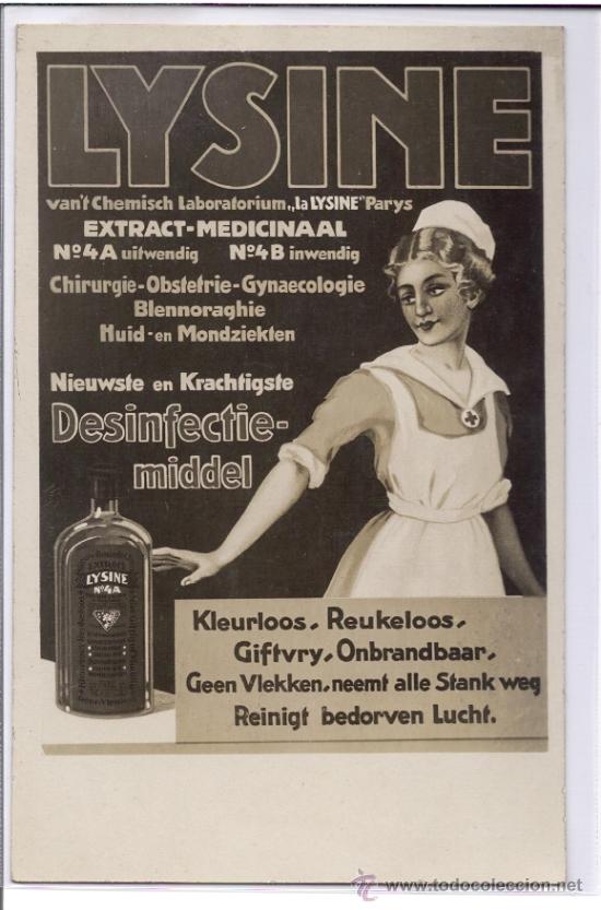 Postales: Lysine. Desinfectante. - Foto 1
