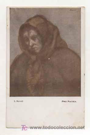 Cartoline: POSTAL PRO PATRIA. CON ILUSTRACION DE I. NONELL. (SOCORRO DE LAS VICTIMAS DEL RIFF).
