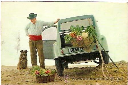 Postales: POSTAL PUBLICITARIA CITROEN 2CV - Foto 1