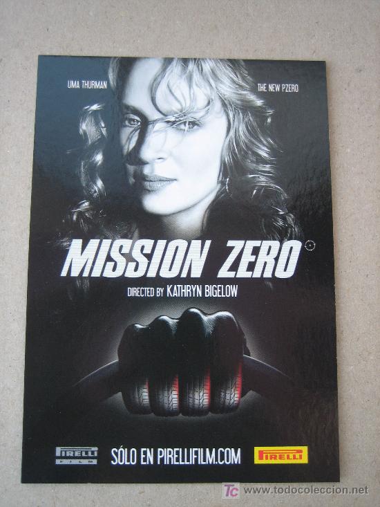 Postales: pirelli - mission zero (uma thurman) - Foto 1