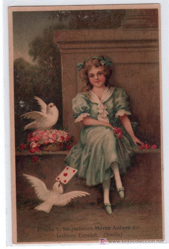 Cartoline: TARJETA POSTAL PUBLICITARIA DE PERFUMES ANFORA