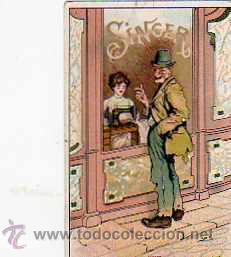 Postales: POSTAL PUBLICITARIA SINGER - Foto 1