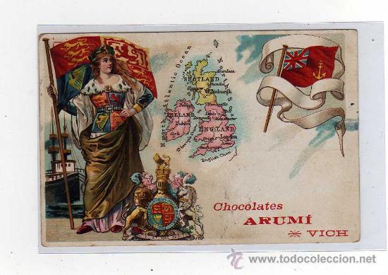 Postales: CHOCOLATES ARUMI - VICH , CIRCULADA 1925 - Foto 1