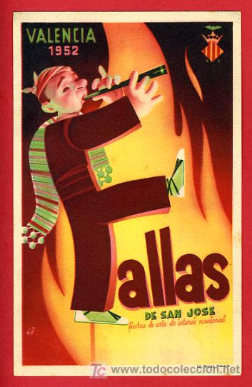 Postkarten: FALLAS DE SAN JOSE 1952,    P38701