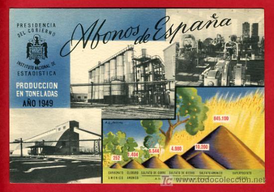 Postkarten: ABONOS DE ESPA&Ntilde;A 1949, ESTADISTICA,    P38791