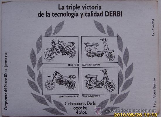 Postales: DERBI - Foto 2