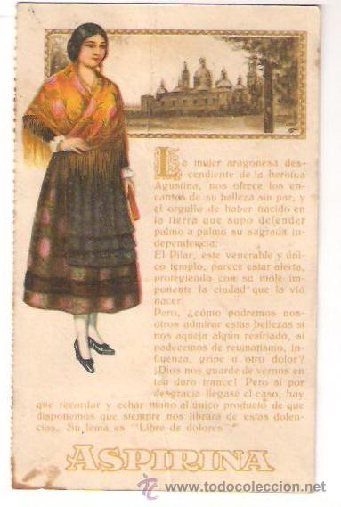 Cartoline: ASPIRINA, CON MUJER ARAGONESA