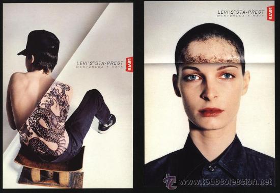 Postales: lote 2 postales publicitarias - Levis - Foto 1