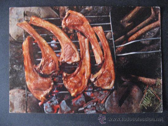 Cartes Postales: PLATOS TIPICOS DE ESPA&Ntilde;A,COSTILLAS A LA BRASA.