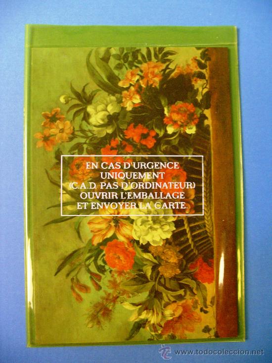 Postcards: Postal publicitaria belga con flores.MSN, HOTMAIL. En funda amarilla sellada y sin abrir.