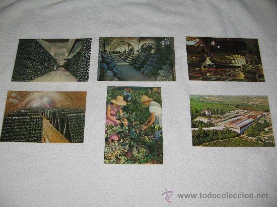 Postales: LOTE DE 6 POSTALES CAVAS CODORNIU - Foto 1