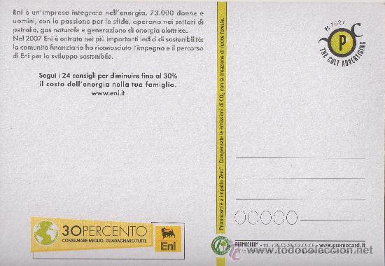 Postales: PROMOCARD. PC 7627. ENI. ITALIA. - Foto 2
