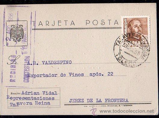 Cartes Postales: TARJETA POSTAL DE ADRIAN VIDAL REPRESENTACIONES - TALAVERA DE LA REINA 1956