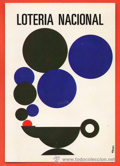 Postcards: postal loteria nacional -serie i n&ordm; 5 - aladino / lampara -cartel de v. carrasco -ed. fnmt -a&ntilde;o 1978