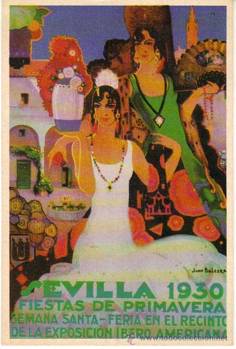 Postales: Historia Gr&aacute;fica del Siglo XX - Reproducci&oacute;n 1982 - Exposici&oacute;n Ibero-Americana Sevilla 1930