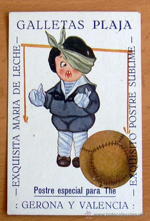 Postcards: Postal publicitaria - Galletas Plaja - Postre especial para the