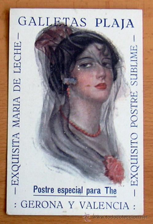 Postales: Postal publicitaria - Galletas Plaja - Postre especial para the