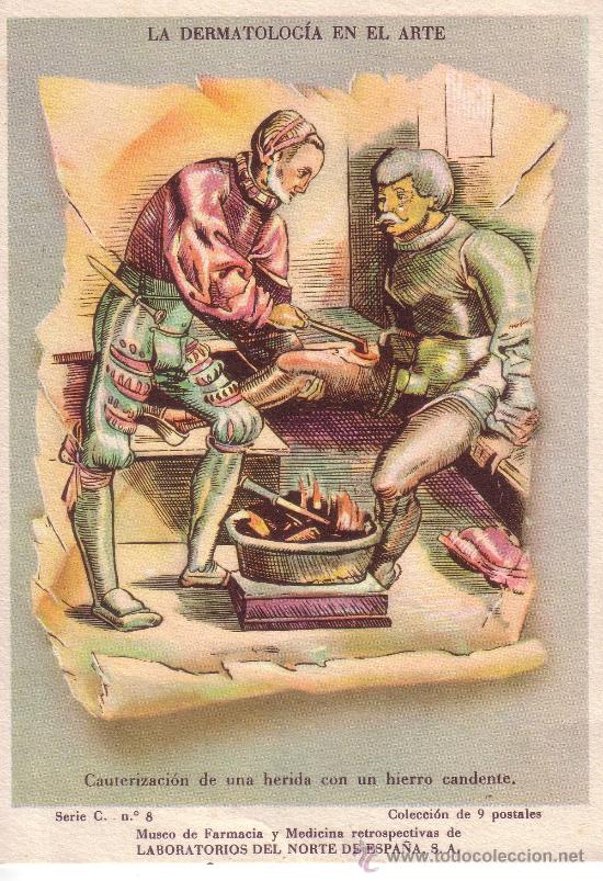 Cartes Postales: POSTAL PUBLICITARIA DEL LABORATORIO DEL NORTE DE ESPA&Ntilde;A S.A. - DERMOSA CUSI - DERMATOLOGIA ARTE