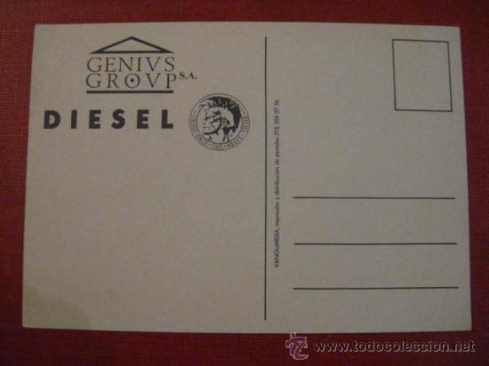 Postales: POSTAL PUBLICIDAD  DIESEL - Foto 2