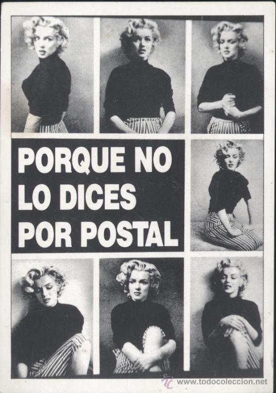 Postales: PUBLICITARIA CON FOTOGRAMAS DE MARILYN MONROE