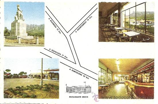 Postales: RESTAURANTE BRUCH (Barcelona) 1962 - Foto 1