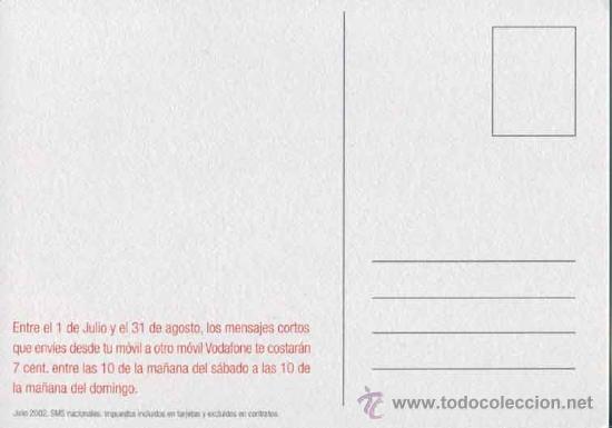 Postales: Postal publicidad Vodafone - Foto 2