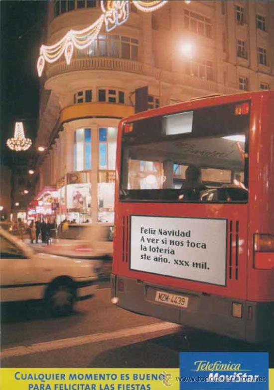 Postales: Postal publicitaria Telefonica Movistar - Foto 1