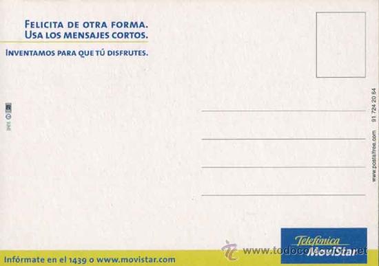 Postales: Postal publicitaria Telefonica Movistar - Foto 2