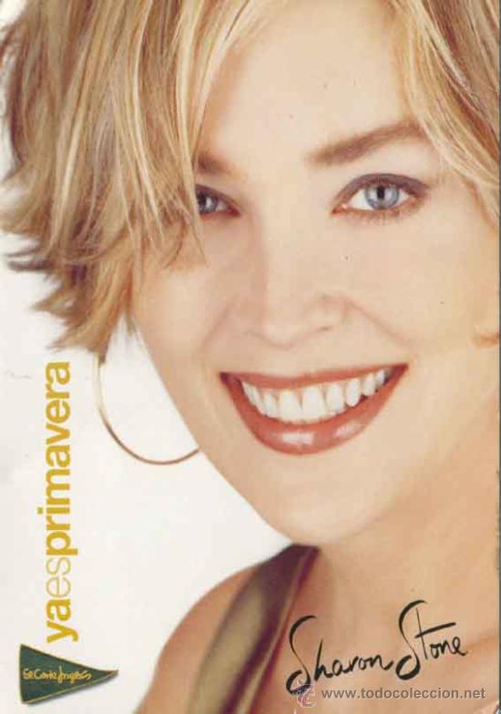 Postales: Postal publicitaria el Corte Ingles - Sharon Stone - Foto 1