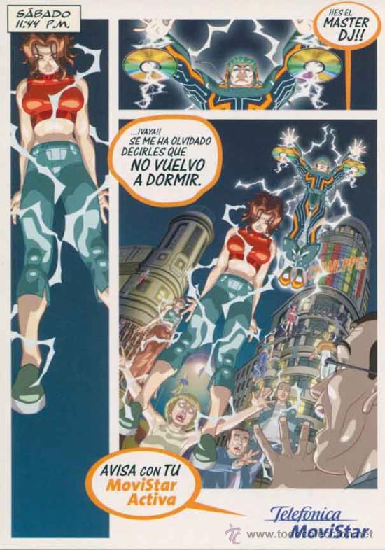 Postales: Postal - 2 postales publicitarias telefonica movistar - Foto 1