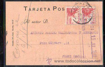 Postkarten: TARJETA POSTAL PUBLICITARIA DE RED DE LOS FERROCARILES ANDALUCES, JULIO 1941
