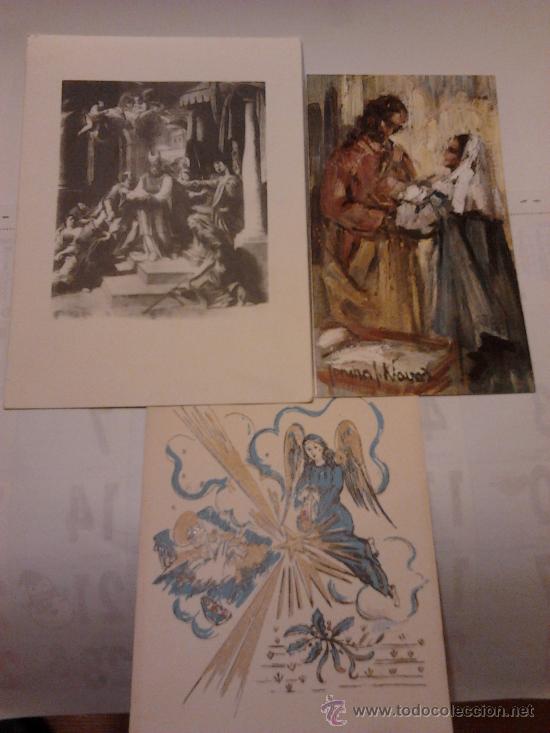 Postales: felicitaciones publicitarias de joyeros y orfebres a&ntilde;os 50-60 lote de 3