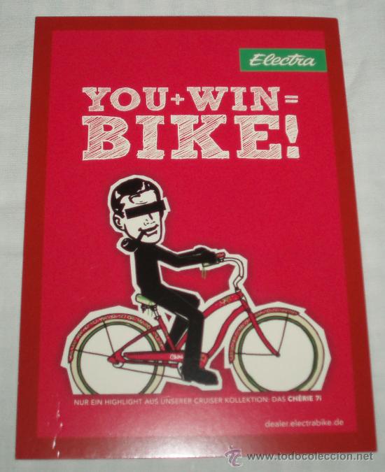 Postales: postal publicidad de bicicletas Electra