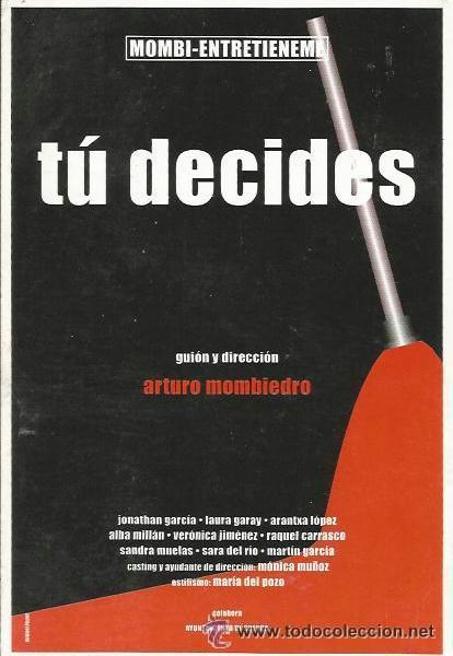 Postales: :::: A55 - POSTAL - TU DECIDES - Foto 1