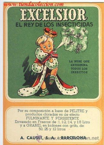 Postales: EXCELSIOR EL REY DE LOS INSECTICIDAS - Foto 1