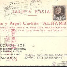 Postais: TARJETA POSTAL COMERCIAL MADRID AÑO 1934. Lote 39943480