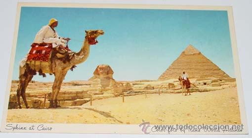 Postales: ANTIGUA POSTAL DE LAS LINEAS AERES TWA - IMAGEN DE LAS PIRAMIDES DE EGIPTO - NO CIRCULADA.