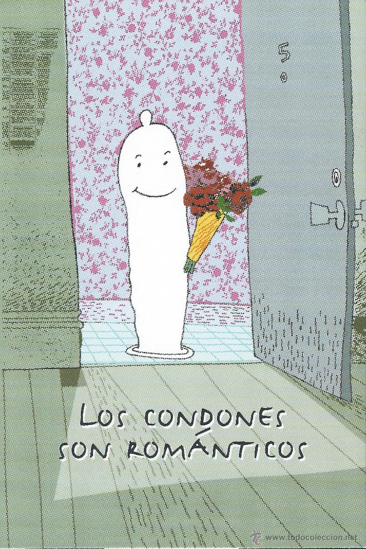 Cartes Postales: LOS CONDONES SON ROMANTICOS-FUNDACION ANTI-SIDA ESPA&Ntilde;A A&Ntilde;OS 90