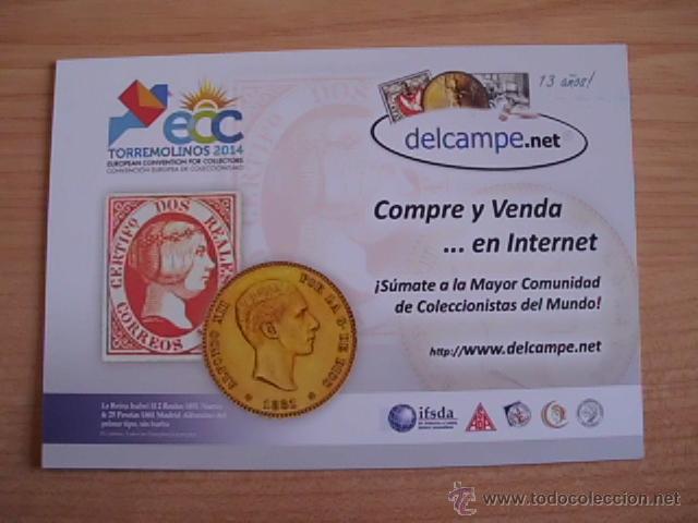 Postales: Tarjeta postal convenci&oacute;n europea de coleccionismo Torremolinos 2014. Delcampe.net. Edici&oacute;n limitada