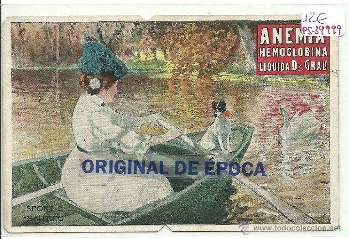 Postkarten: (PS-39999)POSTAL PUBLICITARIA ANEMIA,HEMOGLOBINA;LIQUIDA,DR.GRAU