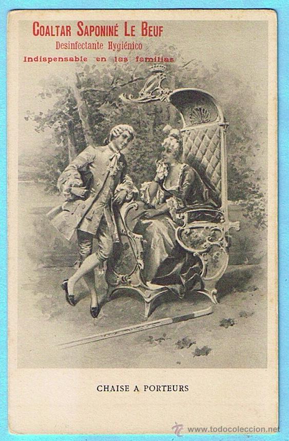 Postkarten: CAISSE A PORTEURS. POSTAL PUBLICITARIA DE COALTAR SAPONINE LE BOEUF