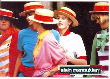 Postales: 72-publi33. Postal Publicitaria. Alain Manoukian. Colecci&oacute;n Primavera-verano 1987
