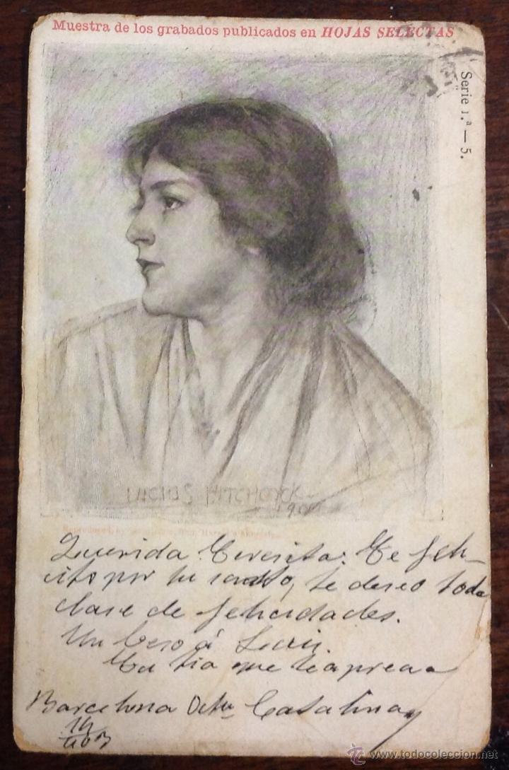 Cartoline: Postal publicitaria. Hojas selectas. Revista para todos. Salvat y cia. (Serie 1, n&ordm; 5)