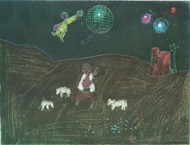 Postales: POSTAL LOTERIA NACIONAL.SERIE F N&ordm; 6. ANGEL GALIANA PRIEGO. LA ESTRELLA. 1971.