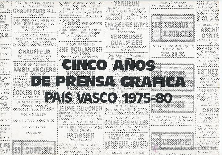 Postales: CINCO A&Ntilde;OS DE PRENSA GRAFICA PAIS VASCO 1975-80