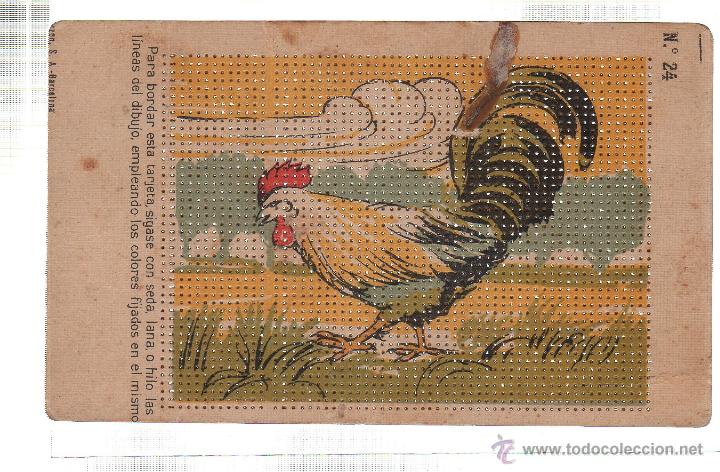 Postales: POSTAL PARA BORDAR CHOCOLATE BAGUER. - Foto 1